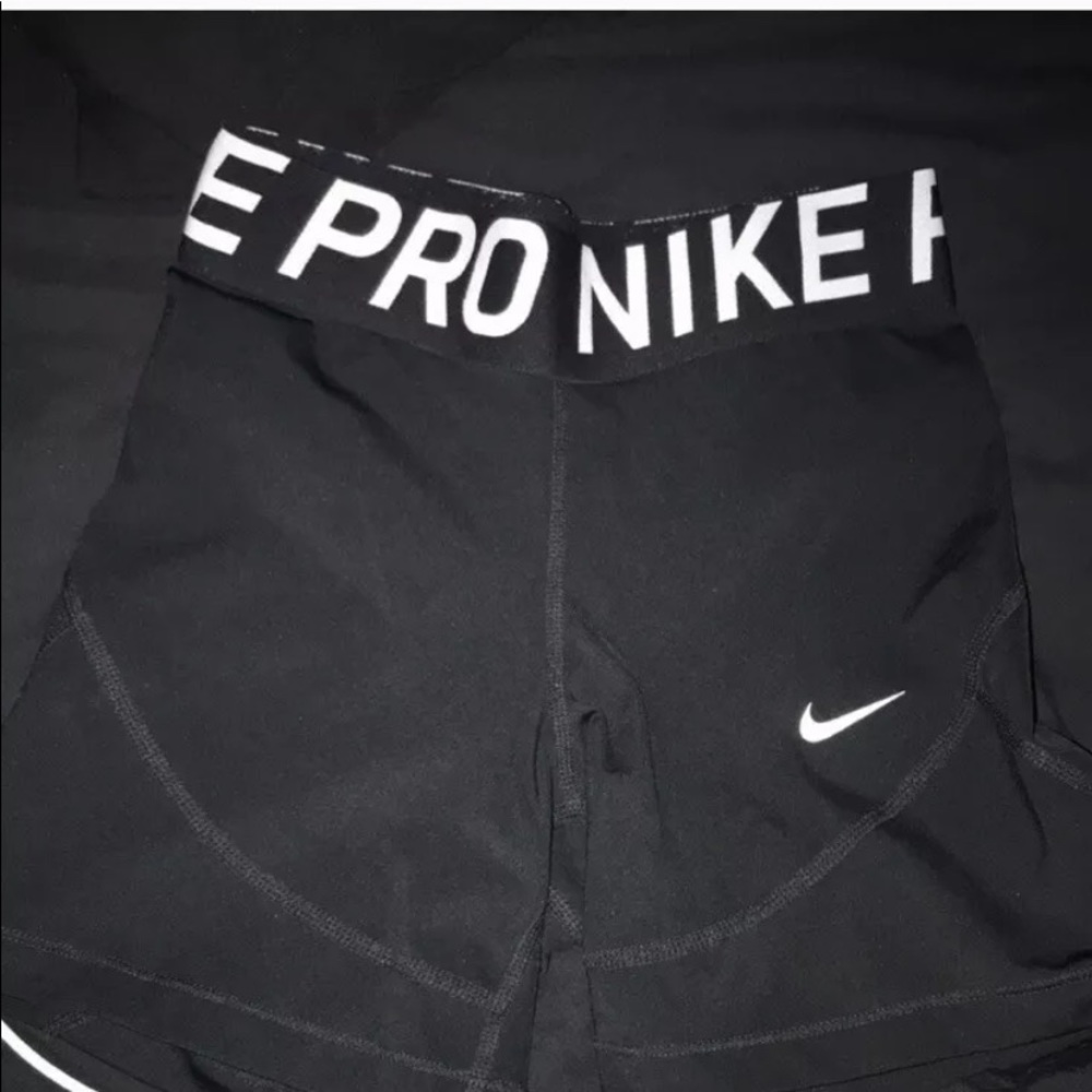 NIKE PRO Dri-Fit Black Tight Fit Training Shorts